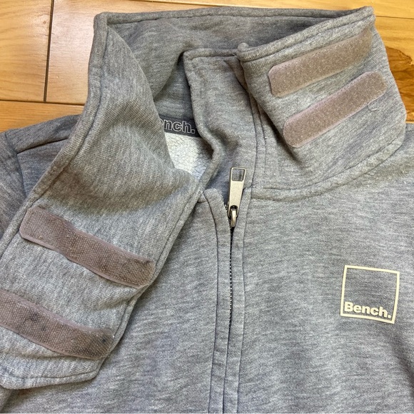 Bench Women's Size XS‎ Grey Fleece Lined Full Zip Sweatshirt - Picture 6 of 10